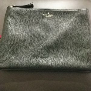 Kate Spade Black Leather Clutch